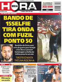 Capa do jornal Meia Hora 04/01/2018