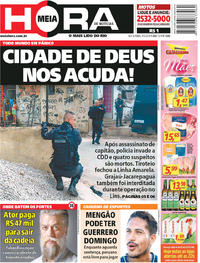 Capa do jornal Meia Hora 04/05/2018