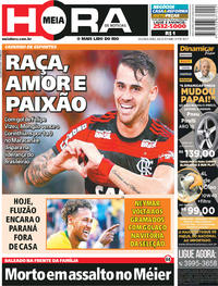 Capa do jornal Meia Hora 04/06/2018