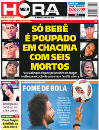 Capa do jornal Meia Hora 04/07/2018
