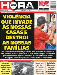 Capa do jornal Meia Hora 04/08/2018