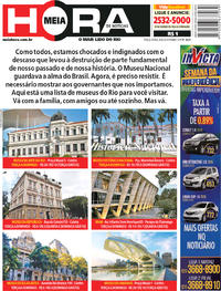 Capa do jornal Meia Hora 04/09/2018