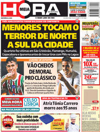 Capa do jornal Meia Hora 05/03/2018