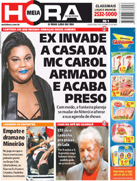 Capa do jornal Meia Hora 05/04/2018