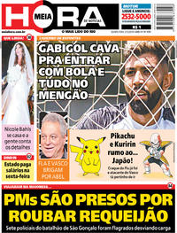 Capa do jornal Meia Hora 05/12/2018
