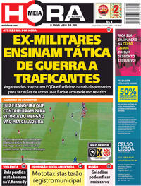Capa do jornal Meia Hora 06/03/2018