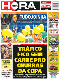Capa do jornal Meia Hora 06/07/2018