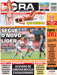 Capa do jornal Meia Hora 06/08/2018