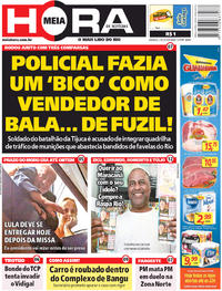 Capa do jornal Meia Hora 07/04/2018