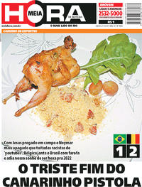 Capa do jornal Meia Hora 07/07/2018