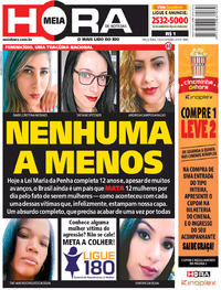 Capa do jornal Meia Hora 07/08/2018