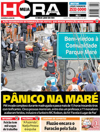 Capa do jornal Meia Hora 07/11/2018