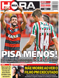 Capa do jornal Meia Hora 08/06/2018