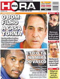 Capa do jornal Meia Hora 09/01/2018