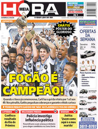 Capa do jornal Meia Hora 09/04/2018