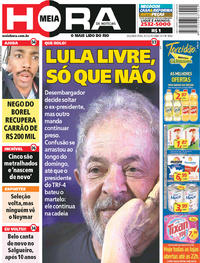 Capa do jornal Meia Hora 09/07/2018