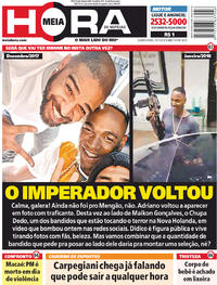 Capa do jornal Meia Hora 10/01/2018