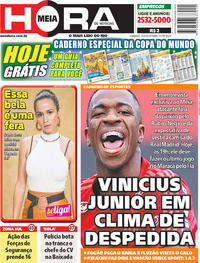 Capa do jornal Meia Hora 10/06/2018
