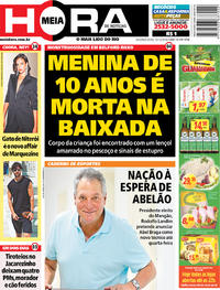 Capa do jornal Meia Hora 10/12/2018
