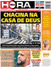 Capa do jornal Meia Hora 12/12/2018