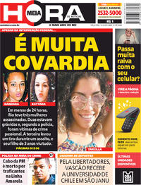 Capa do jornal Meia Hora 13/03/2018