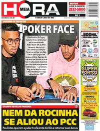 Capa do jornal Meia Hora 13/07/2018