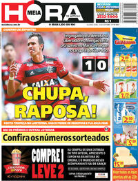 Capa do jornal Meia Hora 13/08/2018