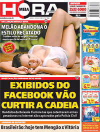 Capa do jornal Meia Hora 14/04/2018