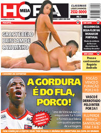 Capa do jornal Meia Hora 14/06/2018