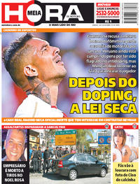 Capa do jornal Meia Hora 14/07/2018