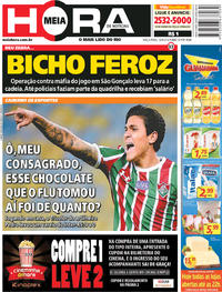 Capa do jornal Meia Hora 14/08/2018