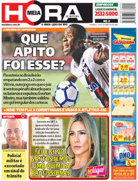 Capa do jornal Meia Hora 15/04/2018