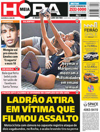 Capa do jornal Meia Hora 16/05/2018