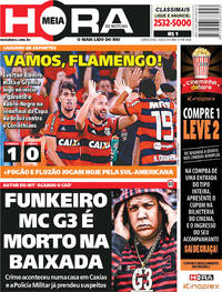 Capa do jornal Meia Hora 16/08/2018