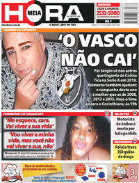 Capa do jornal Meia Hora 17/11/2018