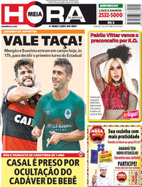 Capa do jornal Meia Hora 18/02/2018