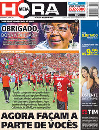 Capa do jornal Meia Hora 18/04/2018