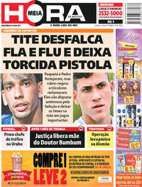 Capa do jornal Meia Hora 18/08/2018