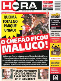 Capa do jornal Meia Hora 19/05/2018