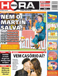Capa do jornal Meia Hora 20/04/2018