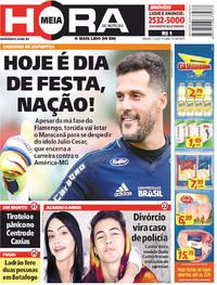 Capa do jornal Meia Hora 21/04/2018