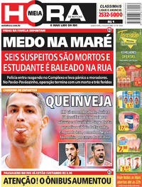 Capa do jornal Meia Hora 21/06/2018