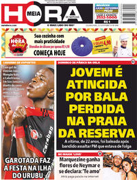 Capa do jornal Meia Hora 22/01/2018