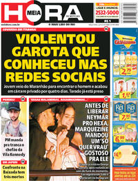 Capa do jornal Meia Hora 22/05/2018