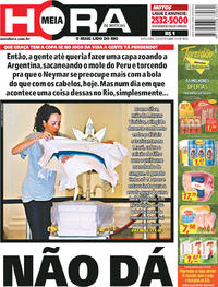 Capa do jornal Meia Hora 22/06/2018