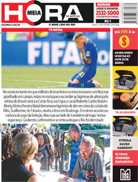 Capa do jornal Meia Hora 23/06/2018