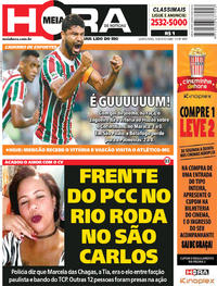Capa do jornal Meia Hora 23/08/2018