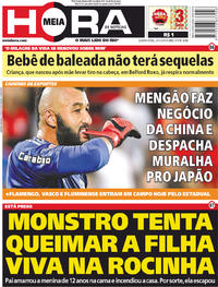 Capa do jornal Meia Hora 24/01/2018