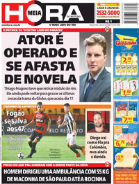 Capa do jornal Meia Hora 24/04/2018