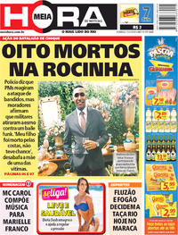 Capa do jornal Meia Hora 25/03/2018